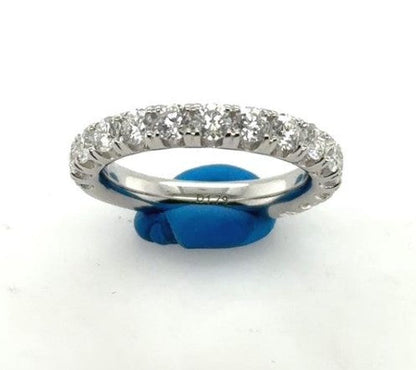18K White Gold Diamond Wedding Band - 1.79ctw