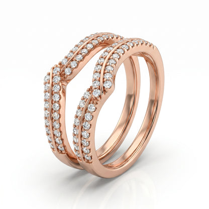14K Rose Gold 0.50ctw Diamond Enhancer Band Ring