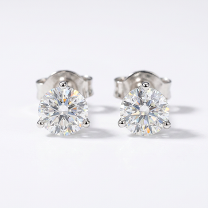14K White Gold 0.75ctw Lab-Grown Diamond Stud Earrings