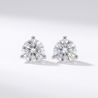 14K White Gold 1.50ct Lab-Grown Diamond Stud Earrings