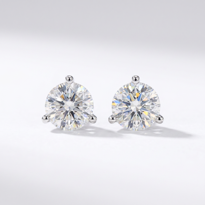 14K White Gold 1.50ct Lab-Grown Diamond Stud Earrings