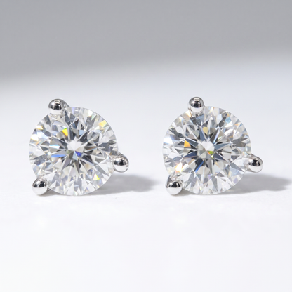 14K White Gold 1.5ctw Lab-Grown Diamond Stud Earrings