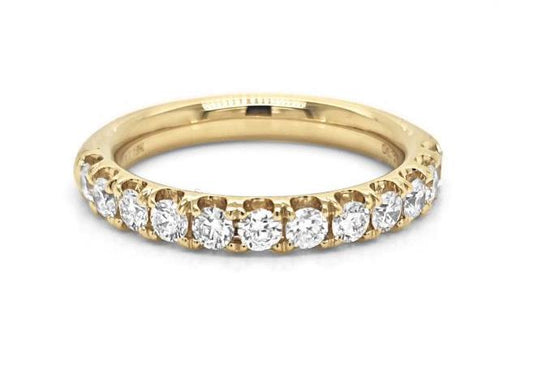 18K Yellow Gold Diamond Wedding Band