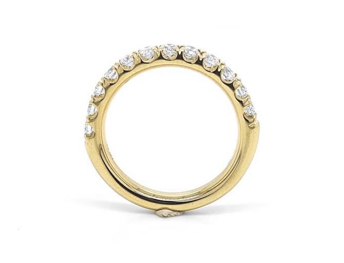 18K Yellow Gold Diamond Wedding Band