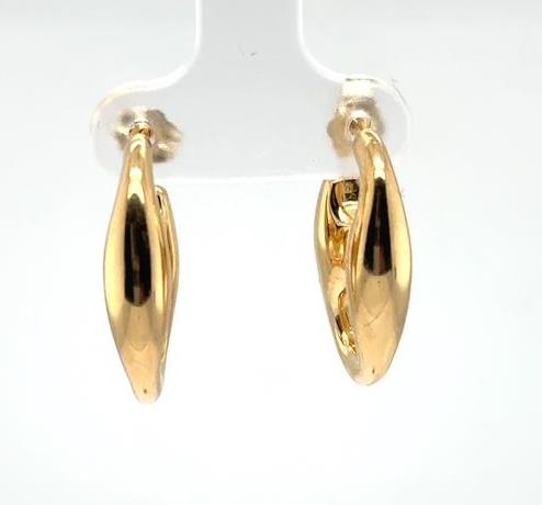 14K Yellow Gold Mariner Link Earrings