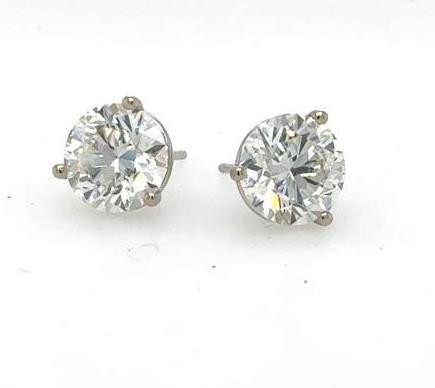 14K White Gold 5.01ctw Lab Grown Diamond Stud Earrings