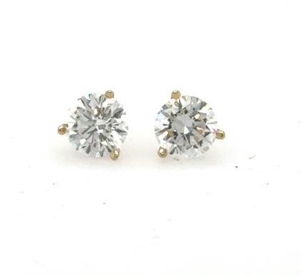 14K Yellow Gold 2.30ctw. Lab Grown Diamond Stud Earrings