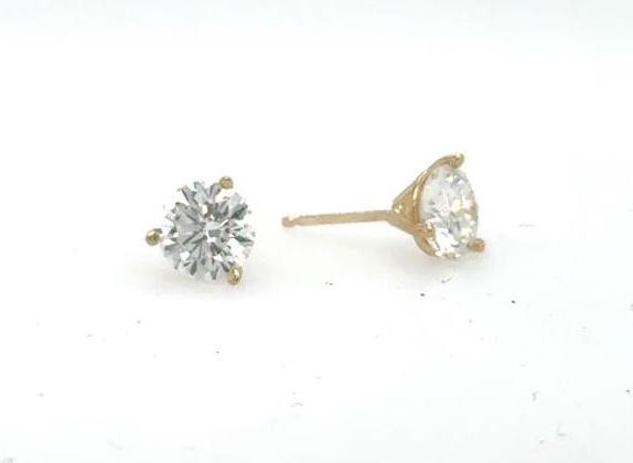 14K Yellow Gold 2.30ctw. Lab Grown Diamond Stud Earrings