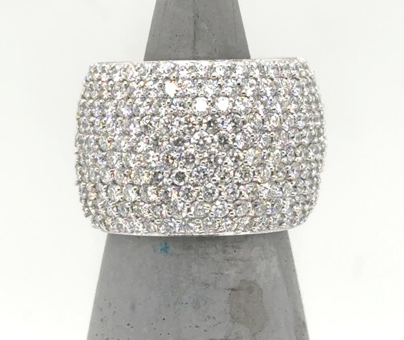 14K White Gold 4.0ctw Pave Band