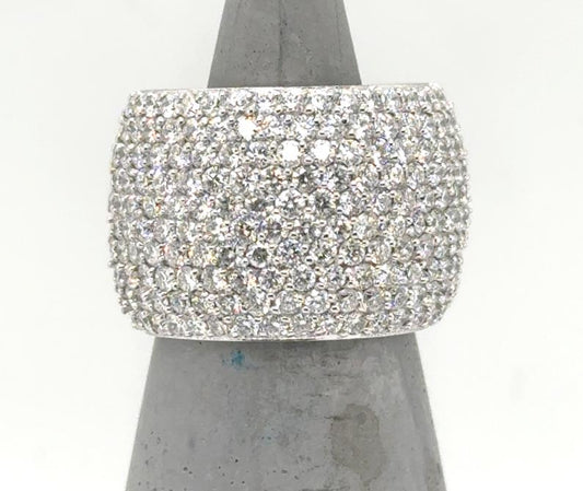 14K White Gold 4.0ctw Pave Band