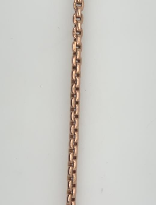 14K Rose Gold Cable Link Bracelet