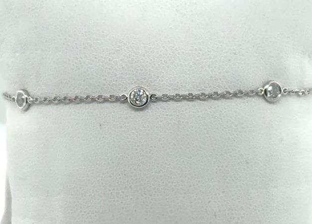 14K Diamonds by the Inch Bracelet