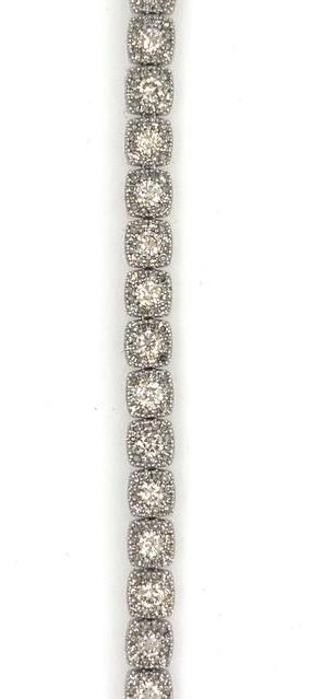 14K White Gold Diamond Tennis Bracelet