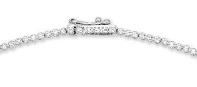 14K White Gole Petite Diamond Tennis Necklace