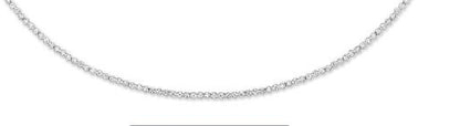 14K White Gold 1.75ct Diamond Tennis Necklace - 18"
