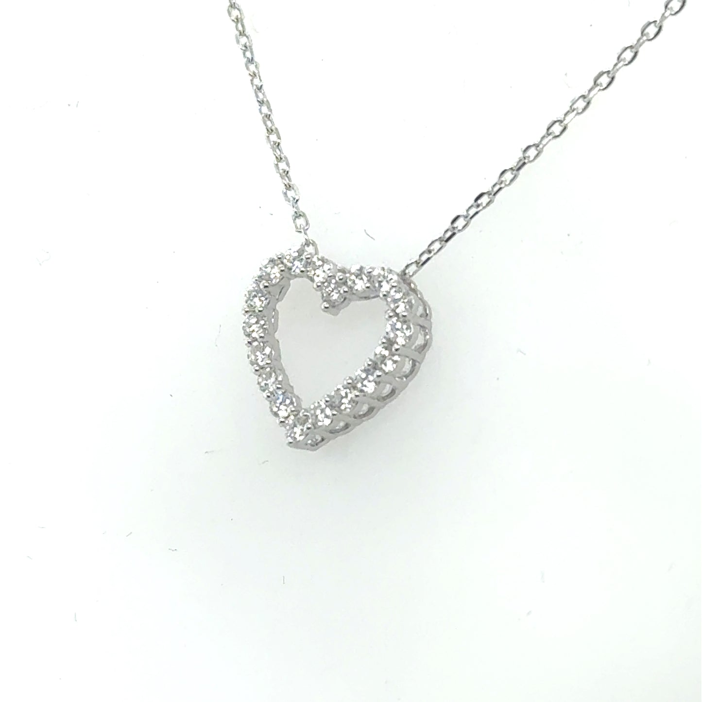 Sterling Silver 0.50ctw Lab Grown Diamond Pendant