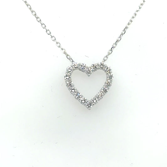 Sterling Silver 0.50ctw Lab Grown Diamond Pendant