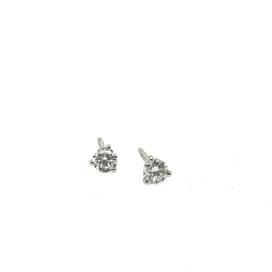 14K White Gold 0.33ctw Lab Grown Diamond Stud Earrings