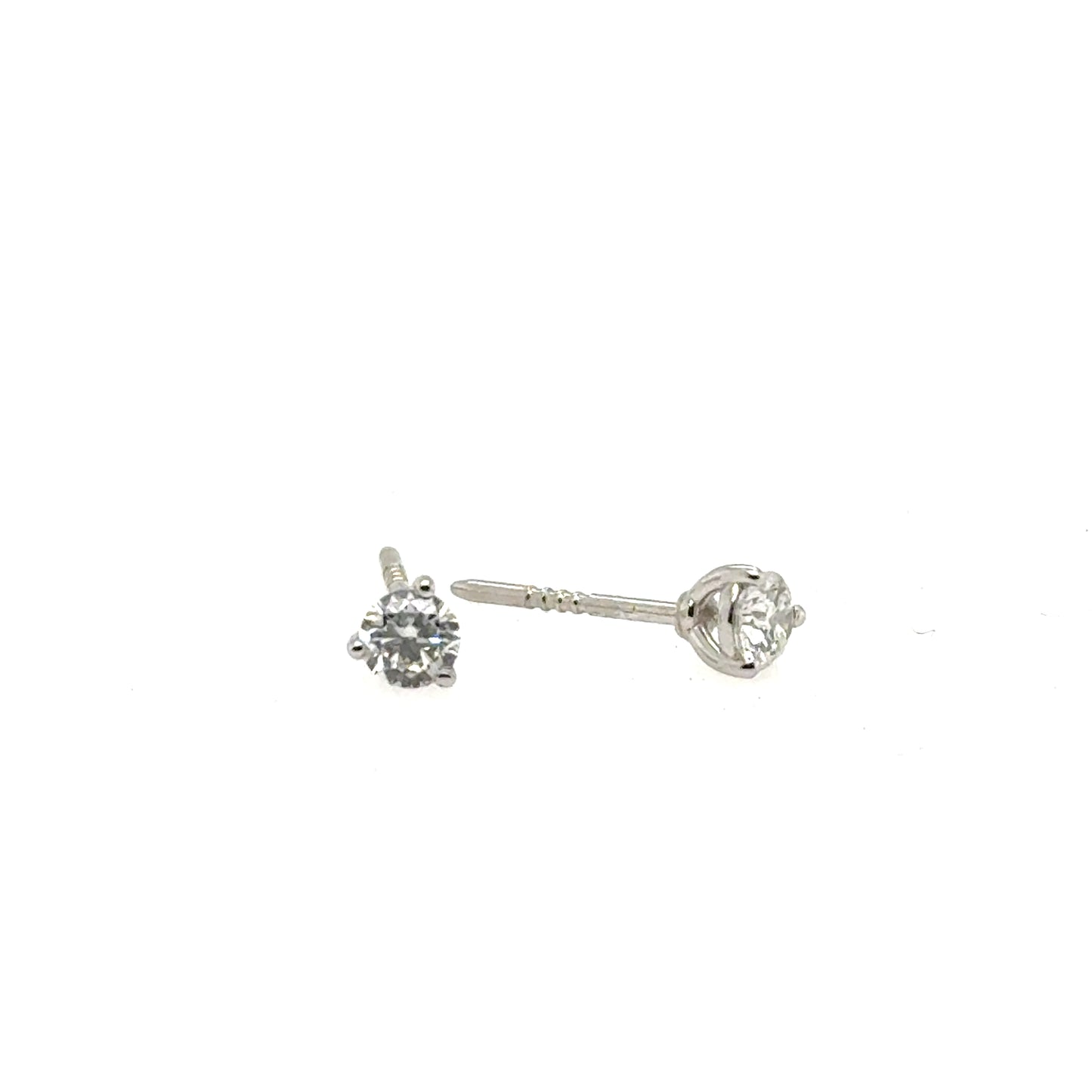 14K White Gold 0.33ctw Lab Grown Diamond Stud Earrings