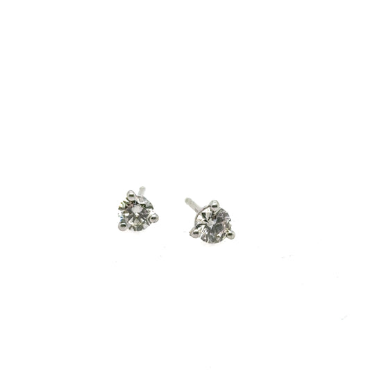 14Kw 0.50ctw Lab-Grown Diamond Stud Earrings