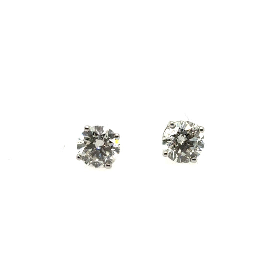 14Kw 2.0ctw Lab-Grown Diamond Stud Earrings