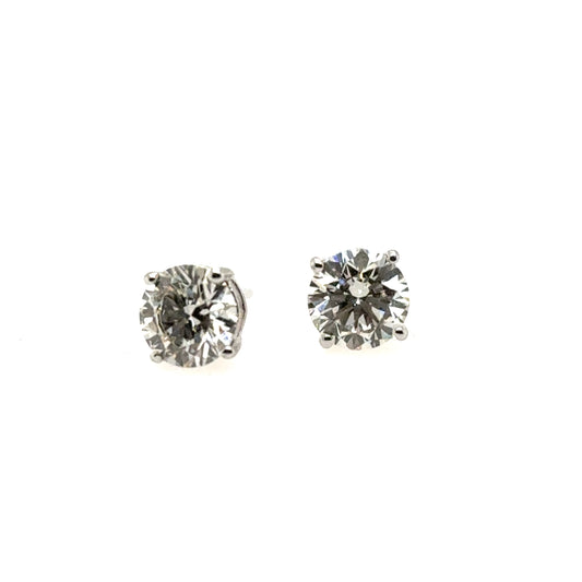 14Kw 2.5ctw Lab-Grown Diamond Stud Earrings