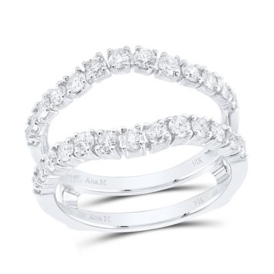 14K White Gold Diamond Enhancer Band