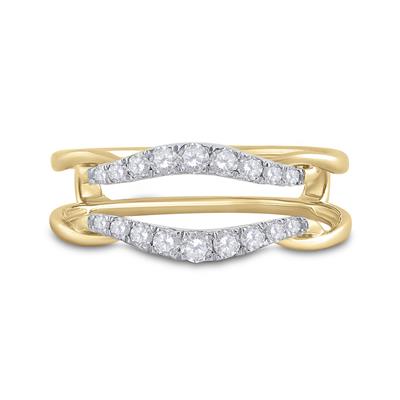 14K Yellow Gold Diamond Enhancer Band