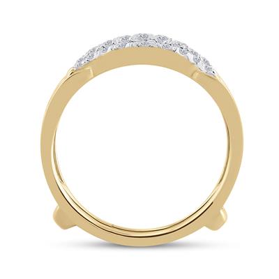 14K Yellow Gold Diamond Enhancer Band