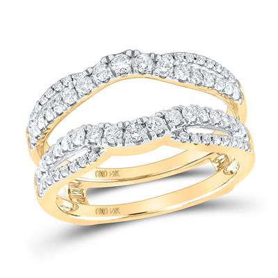 14K Yellow Gold Diamond Enhancer Band