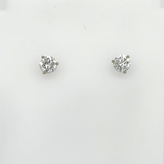 14K White Gold 2.06ctw LabGrown Diamond Stud Earrings