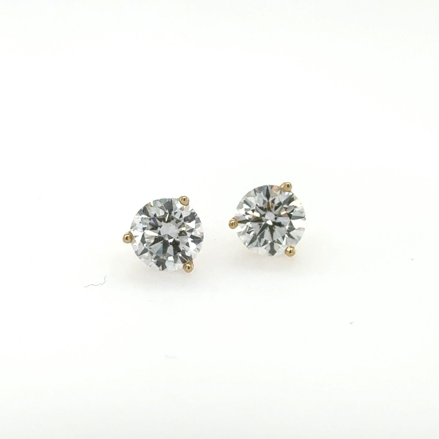 14K Yellow Gold 2.53ctw Lab Grown Diamond Stud Earrings