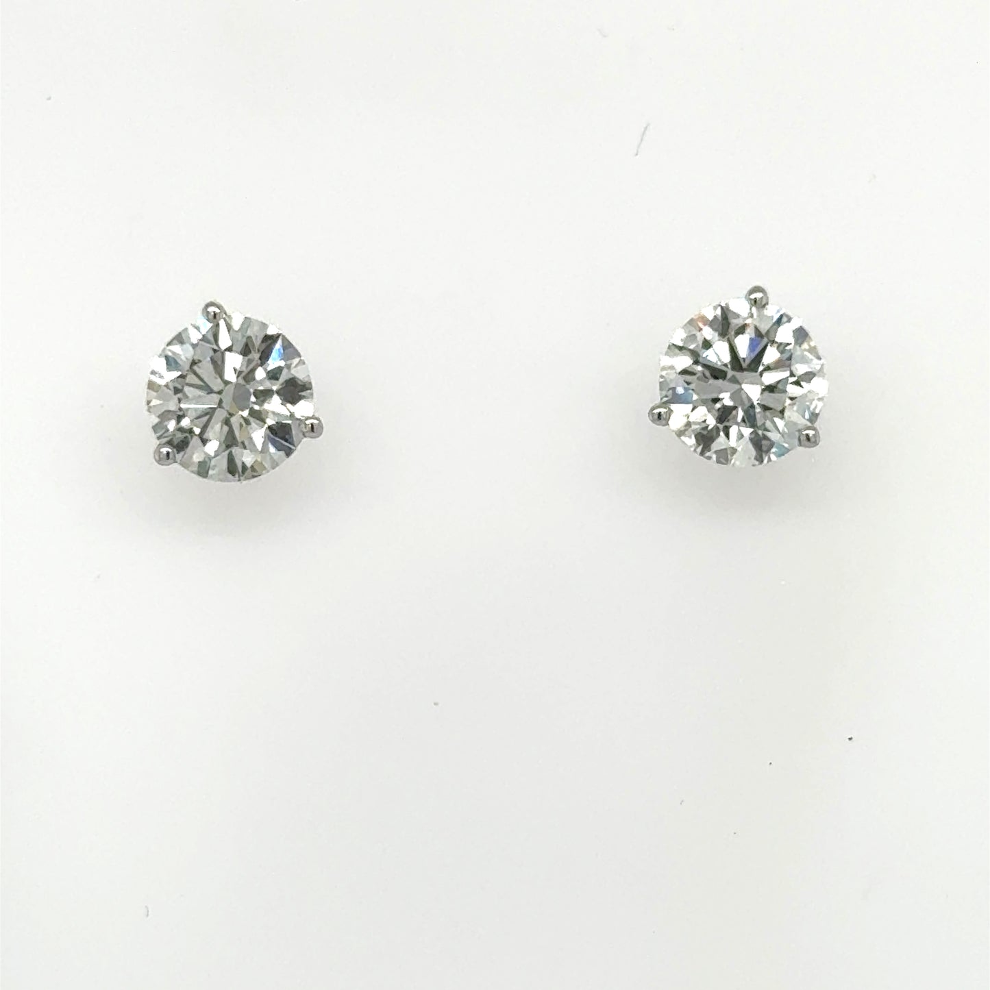 14K White Gold 4.02ctw LabGrown Diamond Stud Earrings