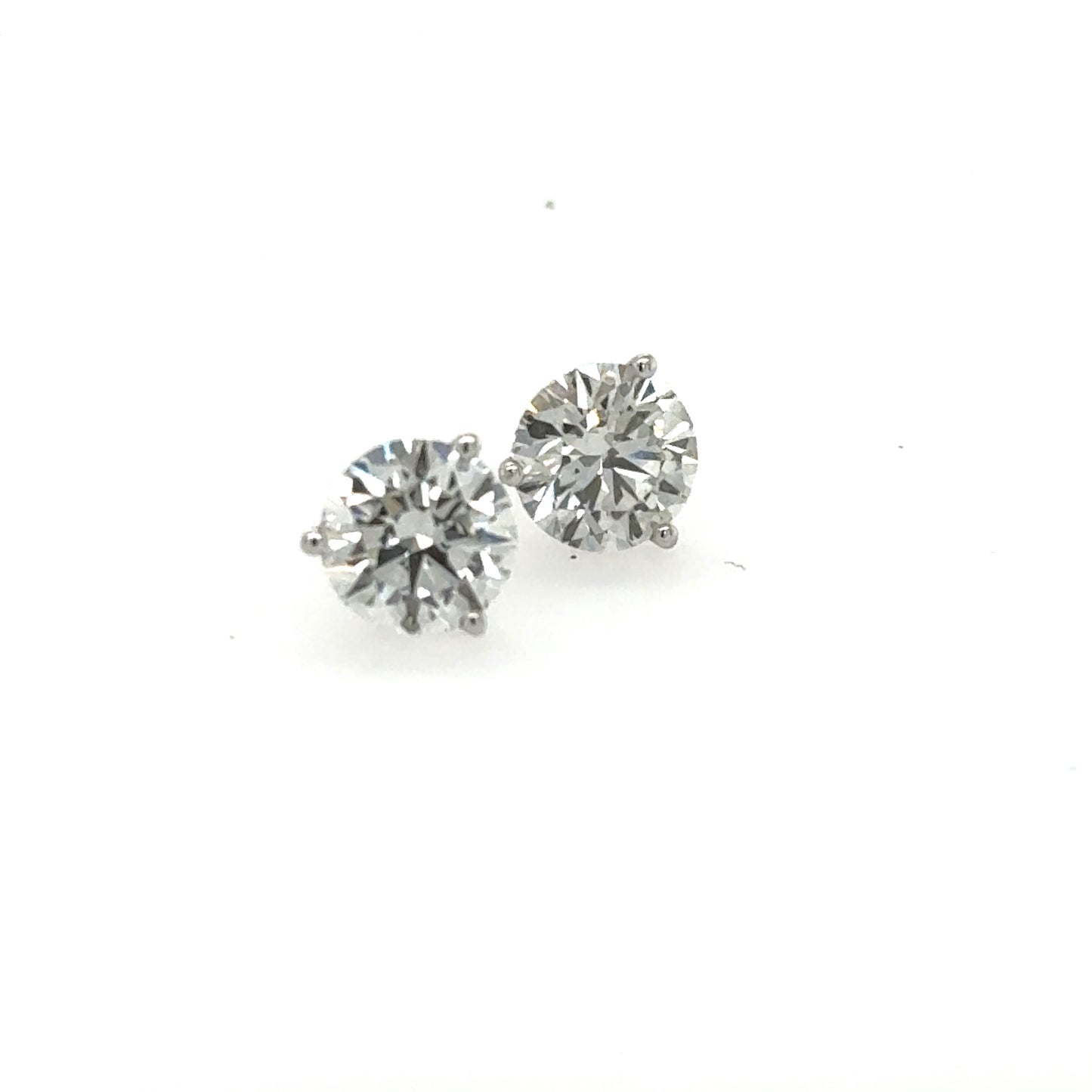 14K White Gold 4.02ctw LabGrown Diamond Stud Earrings