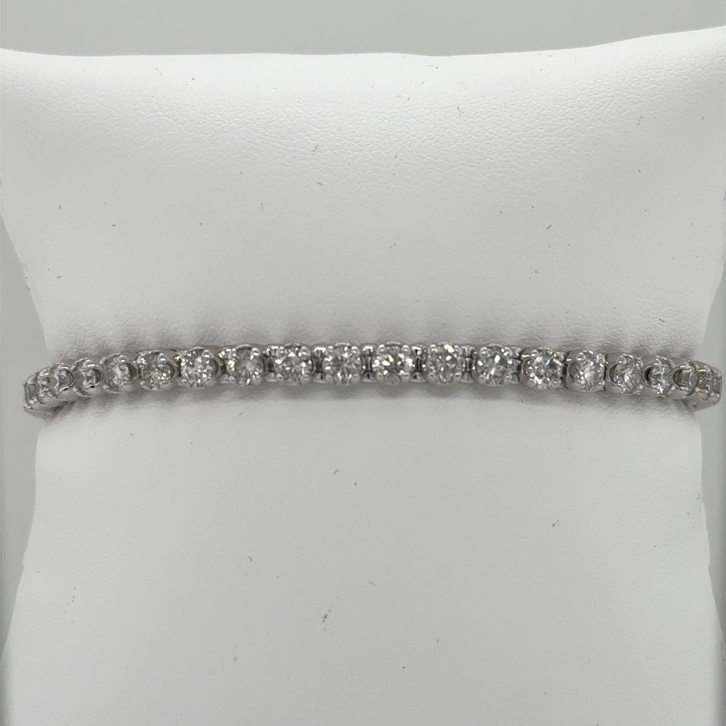 14K White Gold 6.0ctw Diamond Tennis Bracelet