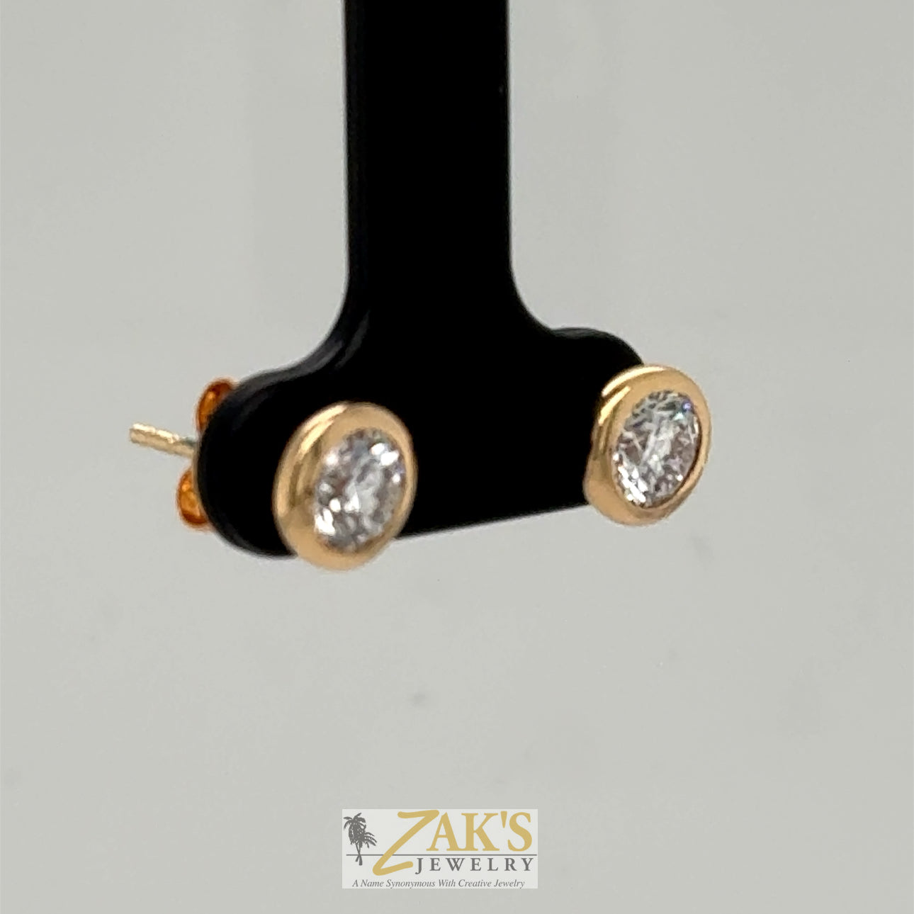 14K Yellow Gold 1.25ct Lab Grown Diamond Stud Earrings