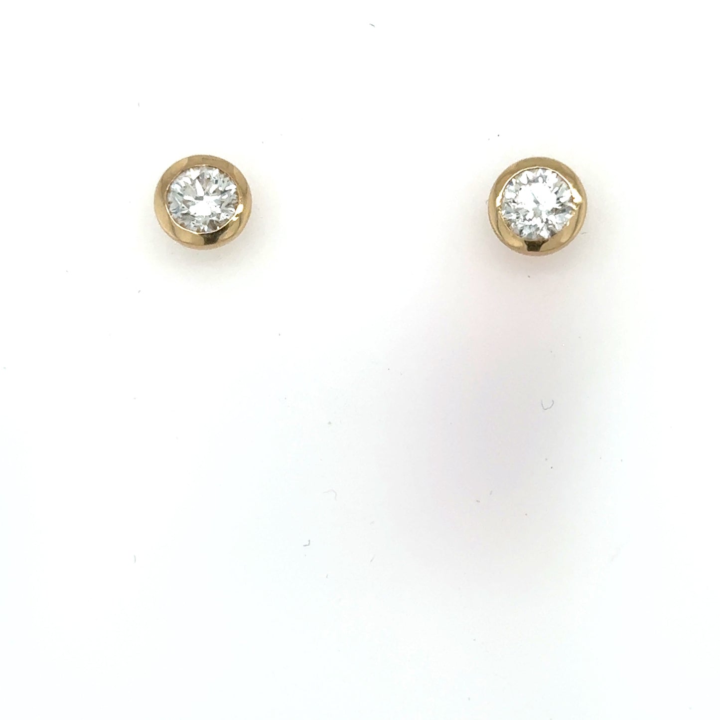 14K Yellow Gold 1.25ct Lab Grown Diamond Stud Earrings