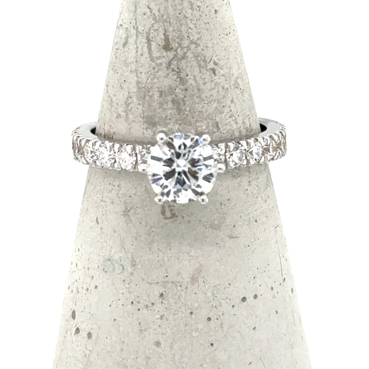 14K White Gold 1.5ctw Lab-Grown Diamond Engagement Ring