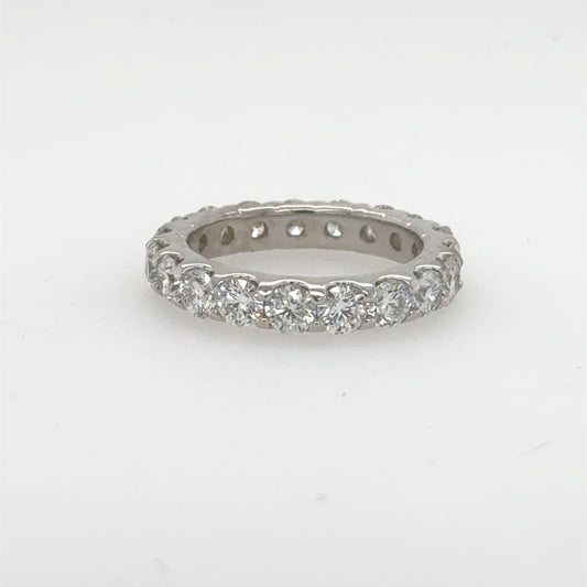 14K White Gold Lab-Grown Diamond Eternity Band 3.0ctw