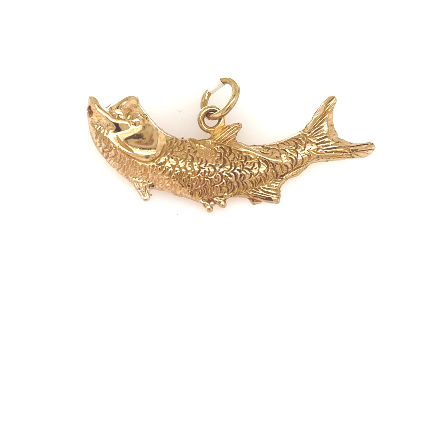 14K Yellow Gold Tarpon Charm