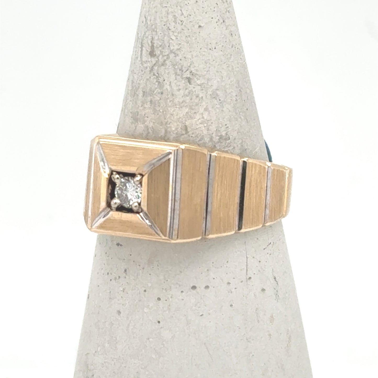 14K Two-Tone Men’s Diamond Ring