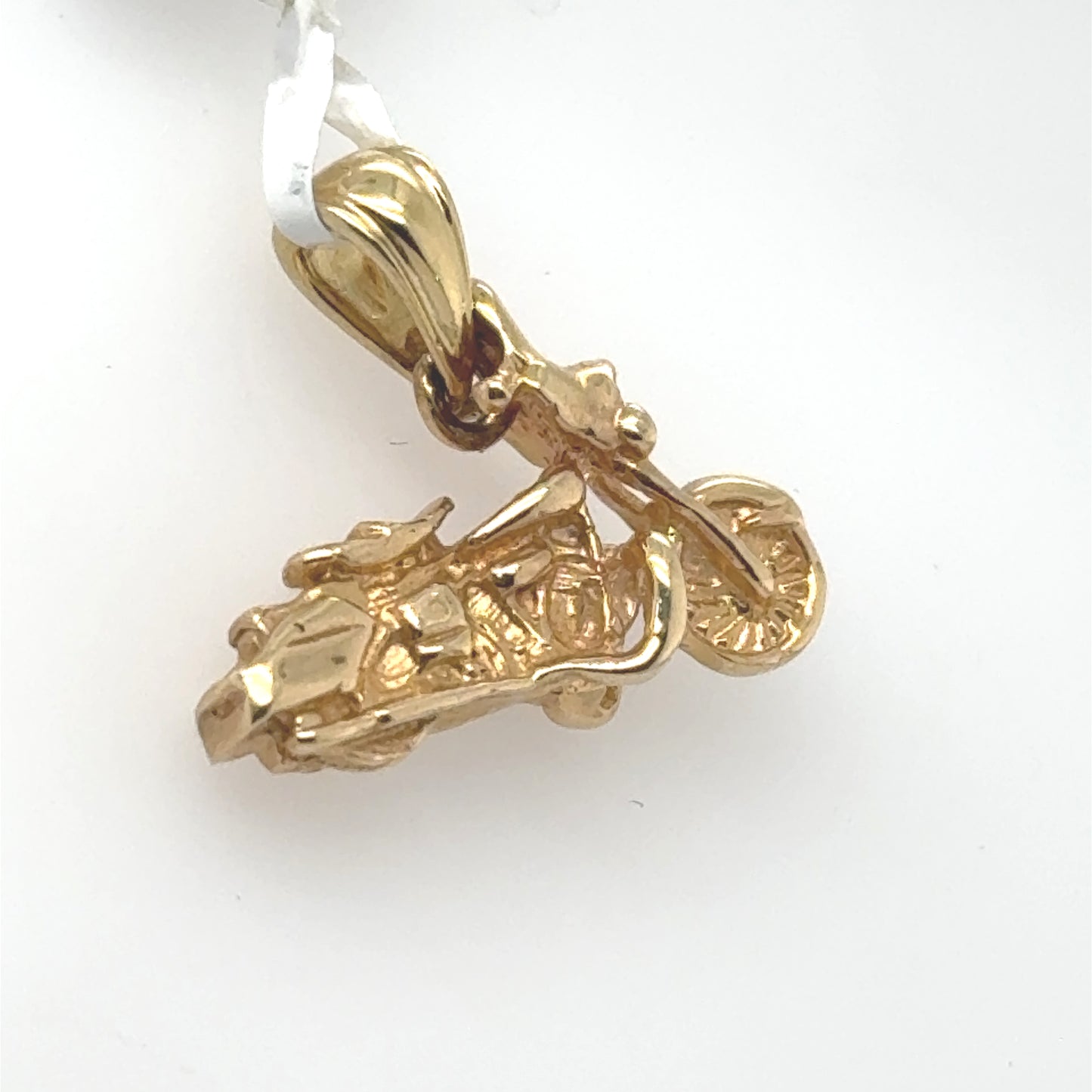 14K Yellow Gold Motorcycle Charm