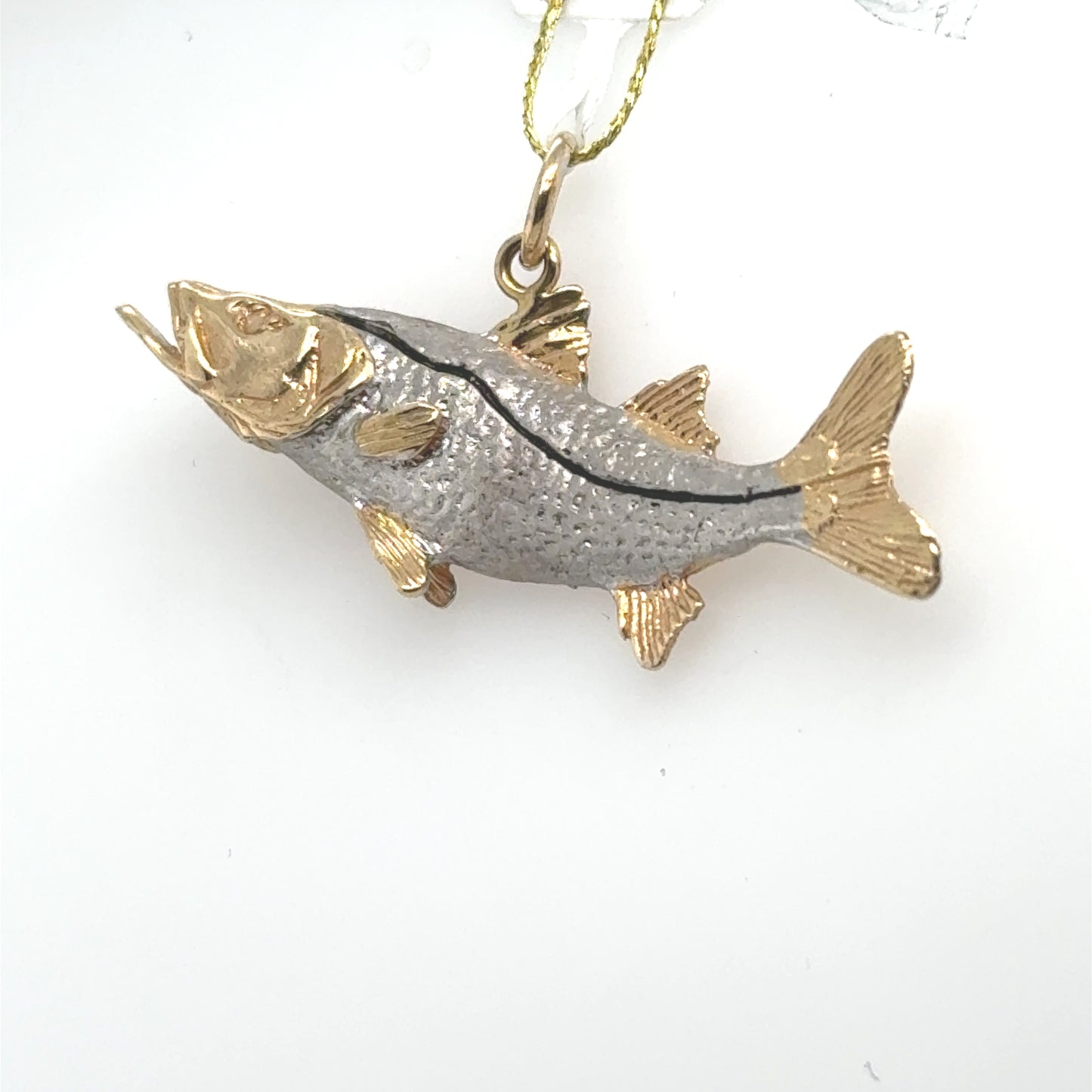 14K Two-Tone Snook Charm