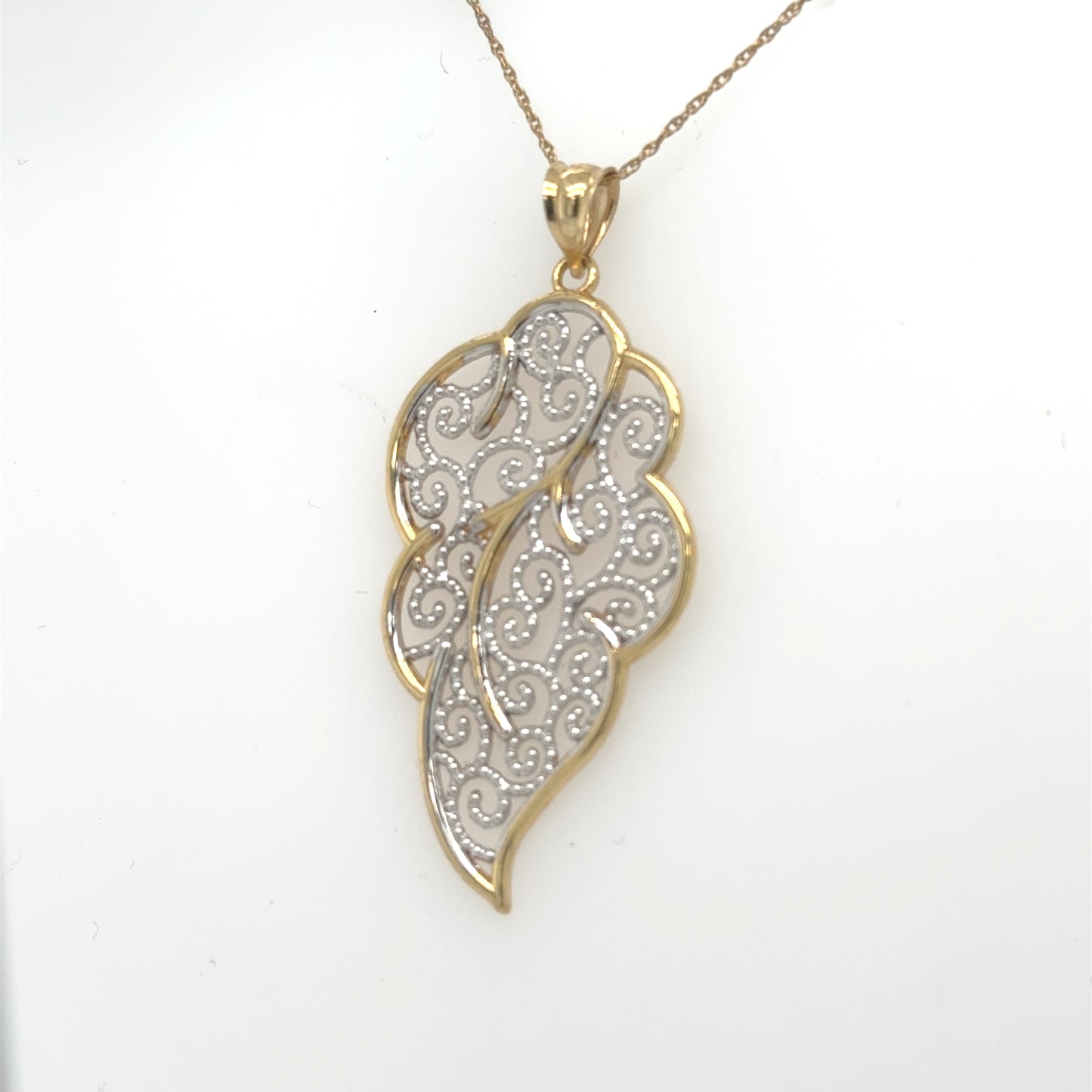 14K Two-Tone Gold Pendant