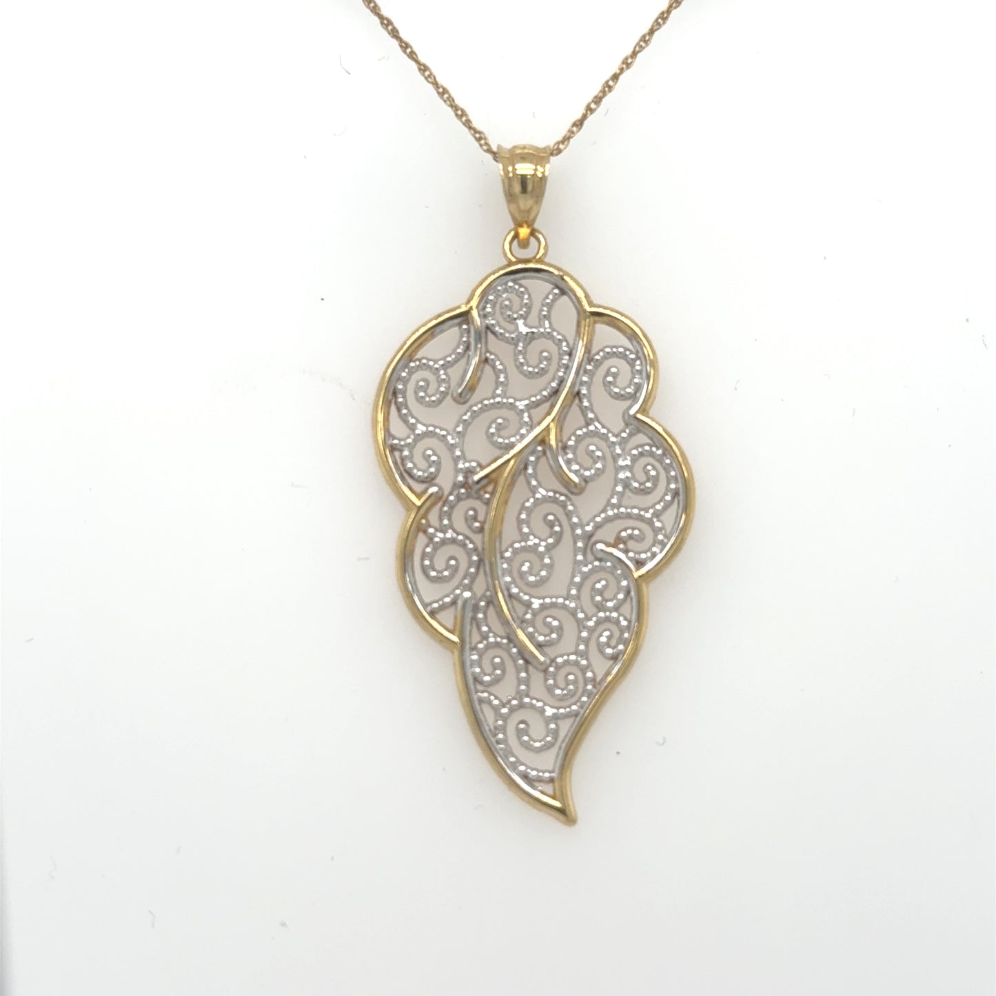 14K Two-Tone Gold Pendant